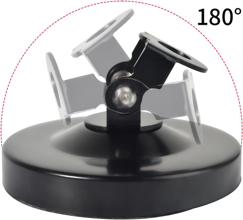 TWAYRDIO 180 10CM/4 Inch Angle Adjustable Radio Antenna Magnetic Mount Base for Car Mobile Transceiver