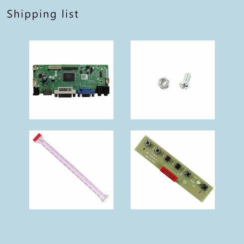 VSDISPLAY DVI VGA Audio LCD Controller Board for 17 inch 4:3 1280X960 Displays