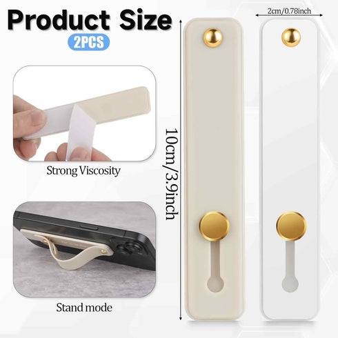Styquenzer 2 Pack Universal Phone Grip - in Grey and White