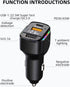 GemCoo USB C Car Charger, 80W PD36W & QC3.0 Fast Charging Adapter for iPhone 14 13 12 11, Samsung Galaxy S22