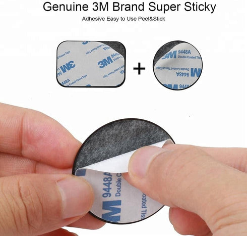 SALEX Set 8 3M 8 Pack Replacement Metal Plates for Magnetic Car Phone Holders, Wall & Air Vent Mounts, Cases, Magnets.