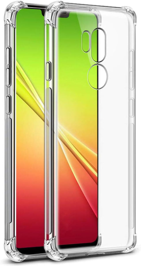 iCoverCase LG G7 ThinQ Case, Crystal Clear Soft TPU, Shock Absorption Bumper, Slim Thin Cover