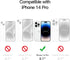 JETech 9H Tempered Glass Screen Protector for iPhone 14 Pro 6.1-Inch, HD Clear, Case-Friendly, 3-Pack. Full Coverage.