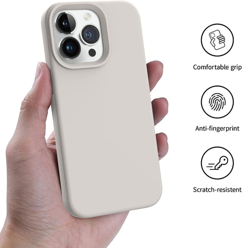 AOTESIER iPhone 13 Pro Case, Slim Liquid Silicone, Military Shockproof, Soft Microfiber Lining, Camera & Screen