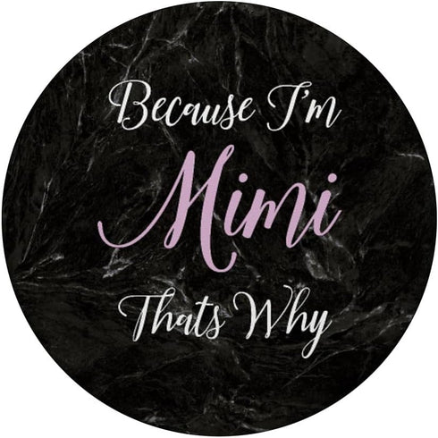 Mimi Name Initial Women Girl Cute Pink Black PopSockets Standard PopGrip
