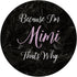 Mimi Name Initial Women Girl Cute Pink Black PopSockets Standard PopGrip