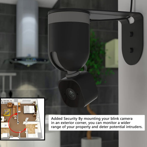 Metal Wall Mount for Blink Mini Pan Tilt Camera, Better Viewing Angles for Blink Mini