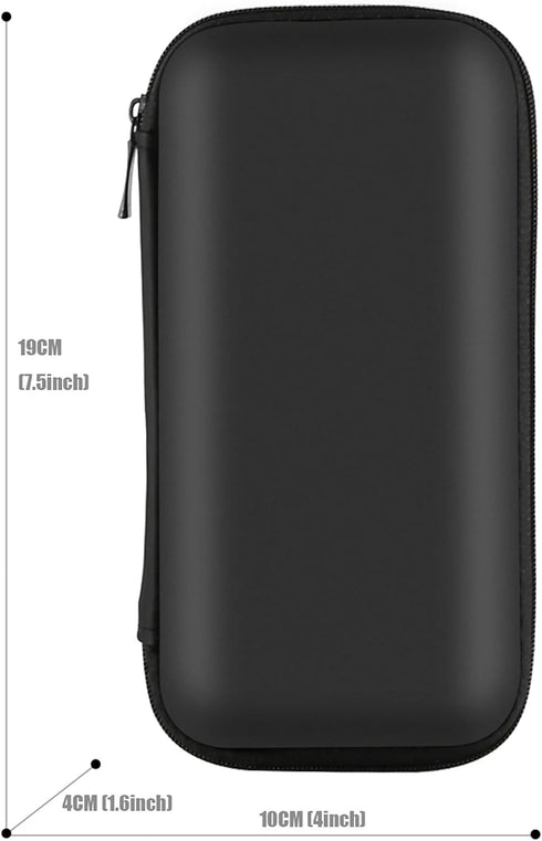 6.5x3.2x1 inch iMangoo Travel Essential Electronics Organizer Pouch Charger Case, Shockproof Dual Zipper Power Bank