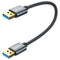 SUNGUY USB 3.0 Cable, 1FT USB Type A Male to Type A