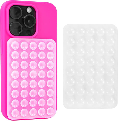 BestStone Silicone Suction Cup Phone Case Mount, Silicone Sticky Phone Grip Compatible with