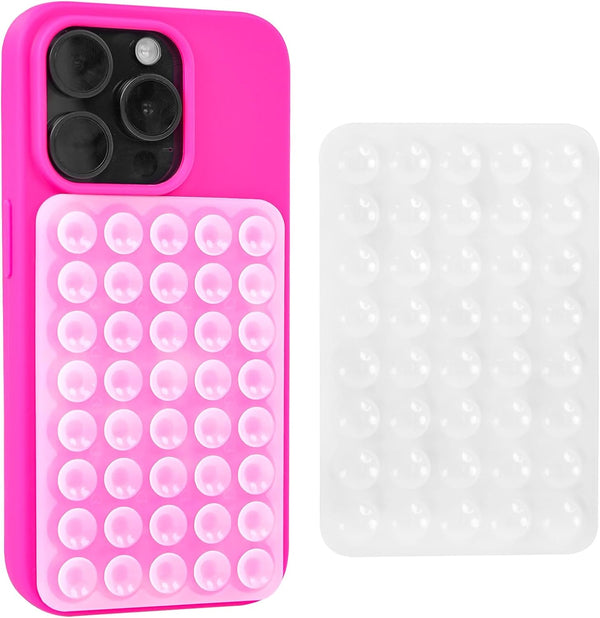 BestStone Silicone Suction Cup Phone Case Mount, Silicone Sticky Phone Grip Compatible with