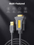 UGREEN 10ft USB to Serial Adapter, DB9 Male 9 Pin with PL2303 Chipset, RS232 to USB Cable for Windows, Mac, Linux