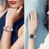 Bands Compatible with Samsung Gear Sport/Galaxy Watch 42mm, Luxury Rhinestone Diamond Steel Metal Strap with Bezel Ring
