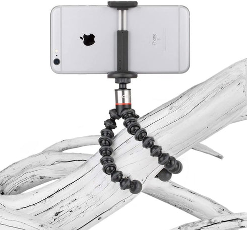 JOBY GripTight ONE GP, Universal Phone Holder, Magnetic GorillaPod Flexible Small Tripod for Smartphone, Foldable and
