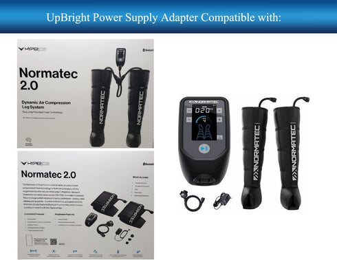 UpBright 15V AC Adapter Compatible with Hyperice Normatec 2.0 Pro Leg 60030 001-03 60010 001-00 60000-001-03 System Pulse Recovery Massage Device 30121 Power Partners PEAMW24I-13-BNL24 Battery Charger