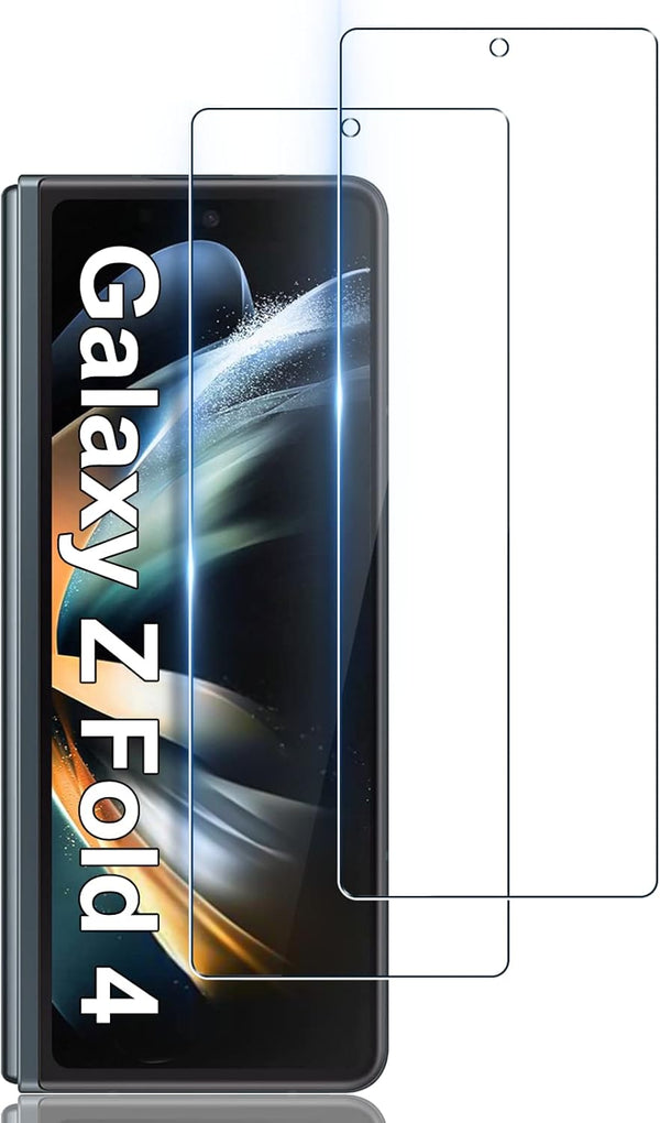 LYWHL 2-Pack HD Clear Tempered Glass Screen Protector for Samsung Galaxy Z Fold 4 5G, 6.2 Inch, Anti-Scratch, Easy