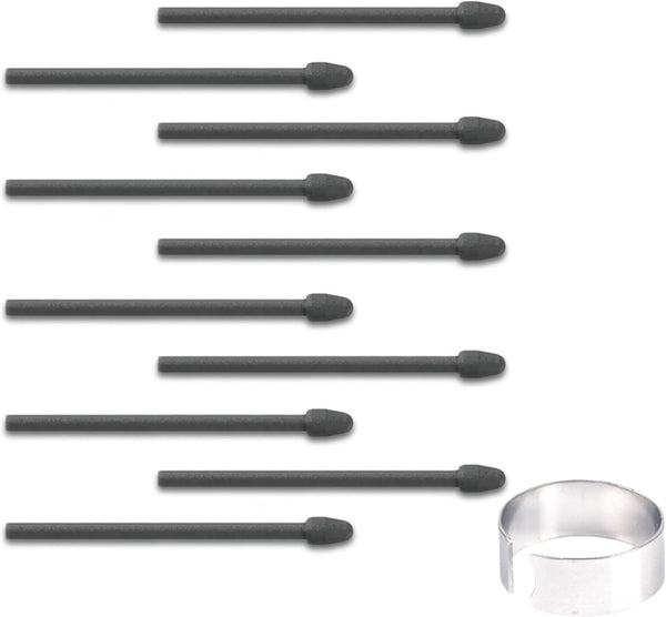10 PCS Marker Pen Tips Replacement for BOOX Pen Plus, Pen2 Pro, Note Air2, and Other Stylus Tips, Black