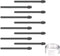 10 PCS Marker Pen Tips Replacement for BOOX Pen Plus, Pen2 Pro, Note Air2, and Other Stylus Tips, Black