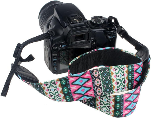 Vintage Universal Camera Neck Strap for Canon, Nikon, Sony, Fujifilm, Panasonic, Olympus DSLR Cameras