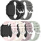 E ECSEM Straps for AKUMAKA G39 Smartwatch - Soft Silicone Sport Waterproof Quick Release Wristbands
