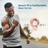 Lightweight Behind The Head Headphones, Foldable Bluetooth Sports Headset with Microphone, TF Card Slot & Carrying Case