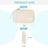 Electronics Travel Organizer, Portable Waterproof Storage Bag for Small Charging Cords, Charger, SD Cards, Beige