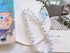 Meefisher 2 PCS Blue Bear Flower Beaded Mobile Phone Charms Lanyard Aesthetic Sweet Cute Phone Wrist Strap Anti-Lost