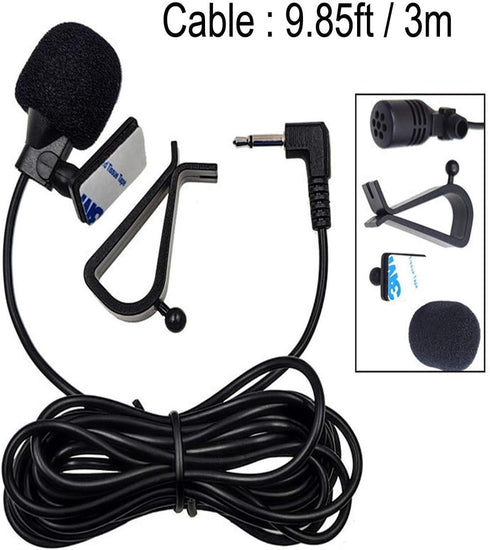 2.5mm Microphone Mic for Pioneer Car DVD Navigation Bluetooth Radio, 9.85 feet Cable