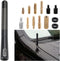 KHGUZ Carbon Fiber Car Short Antenna, 4.7 Inch American Flag Vehicle AM/FM Radio