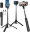 66" Selfie Stick Tripod for Cell Phone & Camera, Expandable Tripod with Remote Control, Portable for iPhone/Gopro