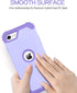 BENTOBEN iPhone SE 2022 & 2020 Case, Heavy Duty 3-in-1 Rugged Shockproof Hybrid, Light Purple/Lavender.
