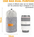 K&F Concept Lens Pouch 2-in-1 Expandable Camera Lens Bag Case for Canon, Nikon, Sony, Pentax, Olympus