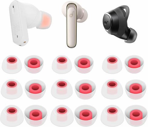9 Pairs Ear Tips Compatible with JBL Tune 230NC TWS, S/M/L Silicone Eartips, Ear Buds Gel Wings Accessories for