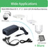 EVERSECU 8CH Security Cameras Power Adapter, 100V-240V AC to DC12V 5A with 8-Way Power Splitter Cable