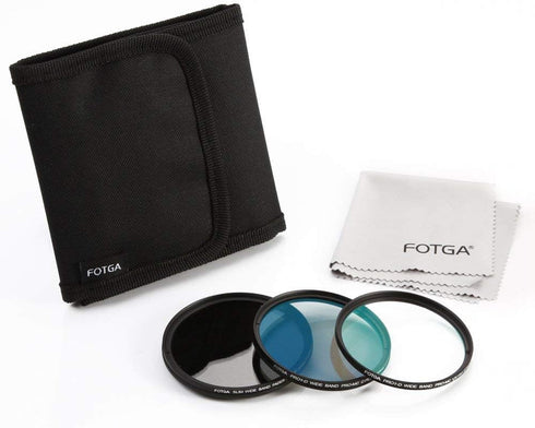 Fotga 82mm Slim Optical Glass Camera Lens Filter Kits, Variable ND2-ND400 + MC UV + MC CPL Filter