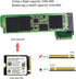 ROG Ally Handheld Conversion 2230 to 2280 SSD Expansion Board, NVME M-Key 5Pin M.2 PCIE 4.0 Adapter Upgrade