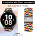 20mm Sport Loop Band Compatible with Samsung Galaxy Watch 6 5 4 Band 40mm 44mm/Watch 5 Pro 45mm/Galaxy Watch 4 6 Classic Band 42mm 46mm 43mm 47mm/Watch 3 41mm/Active 2 Braided Strap Women Men