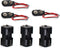 OLIREXD Two Layers AA Battery Holder Case with 9V I Type Standard Snap Clip Connector, Pack of 3
