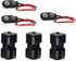 OLIREXD Two Layers AA Battery Holder Case with 9V I Type Standard Snap Clip Connector, Pack of 3