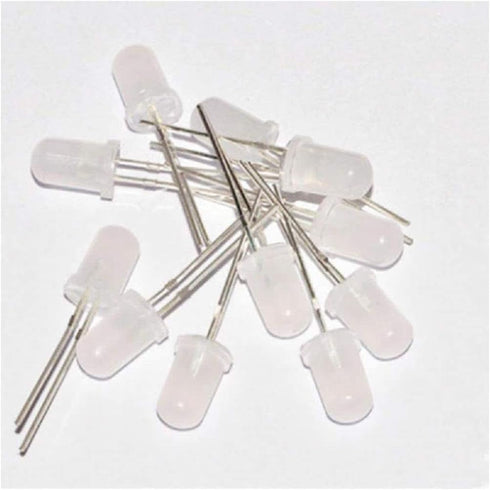 100PCS 5mm Diffused RGB Rainbow Slow Flashing LED LEDs, Red Green Blue