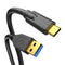 USB-A to USB-C High-Speed Data Transfer Cable with Dual Magnetic Rings Camera