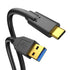 USB-A to USB-C High-Speed Data Transfer Cable with Dual Magnetic Rings Camera