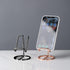 Cell Phone Stand, Mobile Phone Holder, Business Card Holder – Metal Wire Cradle Dock for iPhone/Android/iPad