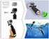 Waterproof Floating Hand Grip for GoPro Hero 12, 11, 10, 9, 8, 7, 6, 5, 4, 3+, 2, 1 Session, Black Silver Camera