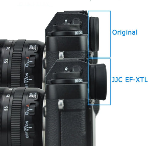 JJC EF-XTL Soft Silicone Eyecup for Fuji XT1 XT2 XT3 XT4 GFX-50S GFX100 X-H1, Compatible with Fujifilm