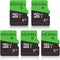 KEXIN 8GB Micro SD Card 5 Pack with SD Adapter, UHS-I C10 High Speed Memory Card for Smartphone and Action Camera