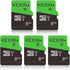 KEXIN 8GB Micro SD Card 5 Pack with SD Adapter, UHS-I C10 High Speed Memory Card for Smartphone and Action Camera
