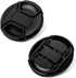 X-SweetDream 49mm 3 Pack Pinch Set Lens Cap Bundle, Universal Snap on Front Centre Lens Cover with Microfiber Lens