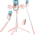 Mouzakon Selfie Stick Tripod with Fill Light, Phone Selfie Stick,Durable Stainless Steel Design,Bluetooth