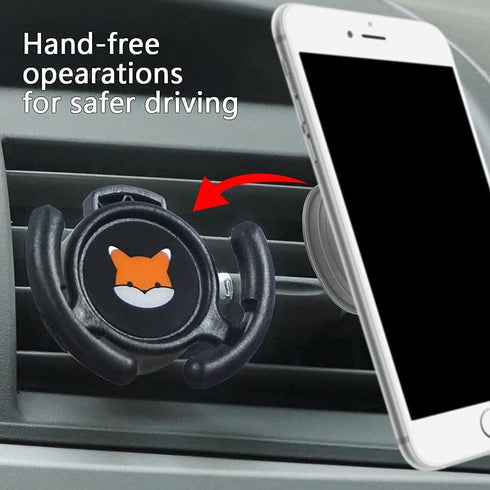 Car Vent Mount Holder 2 Pack, Compatible with Popsocket, Car Mount for Pop Socket Grips with Secure AC Vent Clip